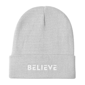 Believe Knit Beanie - One-size / White - Hats