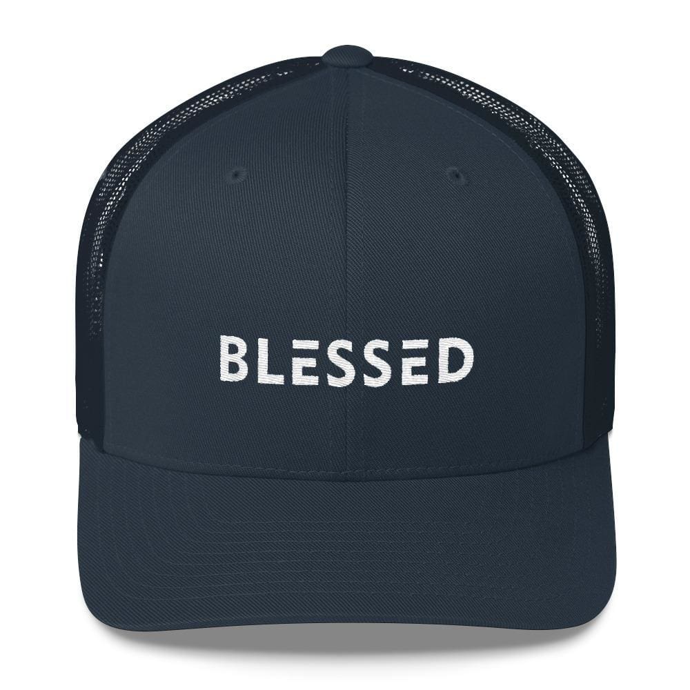 Blessed Snapback Trucker Hat - One-size / Navy - Hats