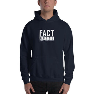 FACT goods Square Logo Pullover Hoodie Sweatshirt - S / Black - Sweatshirts