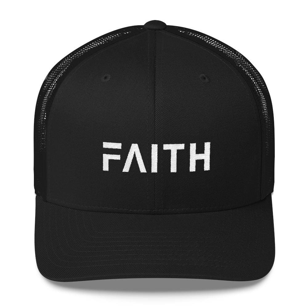 Faith Christian Trucker Hat for Men | Fact Goods One-Size / Black