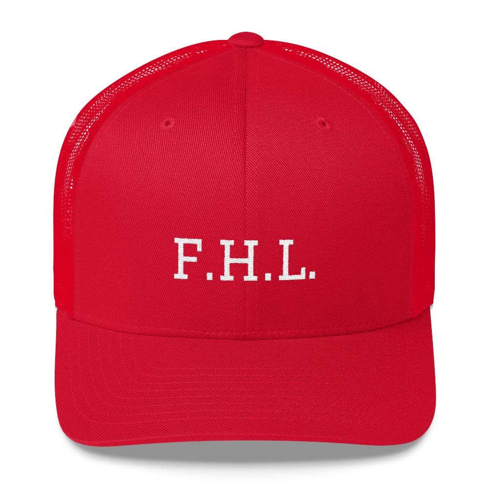 FHL (Faith Hope Love) Snapback Trucker Cap - One-size / Red - Hats