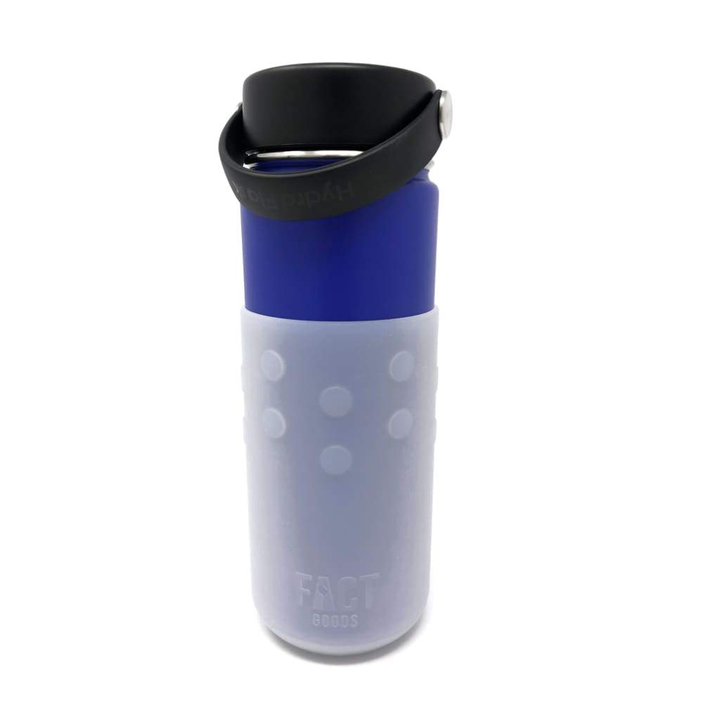 24oz Geo Hot and Cold Glass Drinking Bottle with Protective Silicone Sleeve