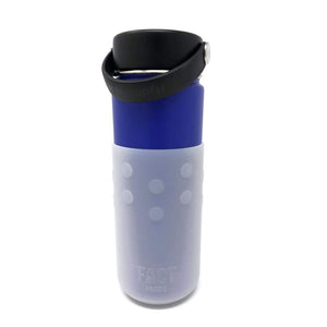 Frosted White GiveGrip Silicone Sleeve for 17oz Swell Water Bottles and 18-24oz Hydro Flask - Water Bottle Sleeve