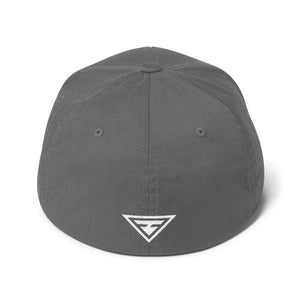 Hero Flexfit Fitted Twill Baseball Hat With Logo On The Back - S/m / Grey - Hats