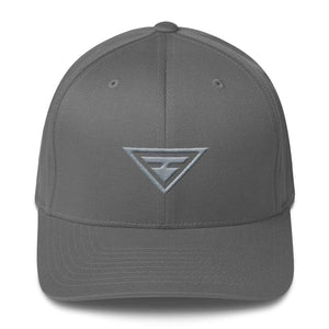 Hero Grey On Grey Fitted Flexfit Twill Baseball Hat - S/m / Grey - Hats
