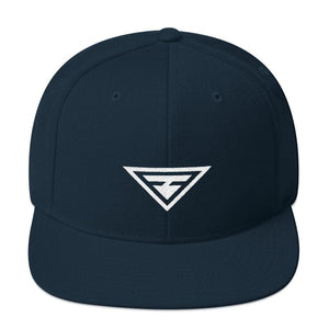 Hero Snapback Hat with Flat Brim - One-size / Dark Navy - Hats