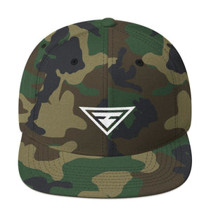 Hero Snapback Hat with Flat Brim - One-size / Green Camo - Hats