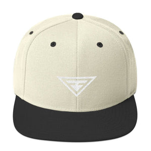 Hero Snapback Hat with Flat Brim - One-size / Natural - Hats
