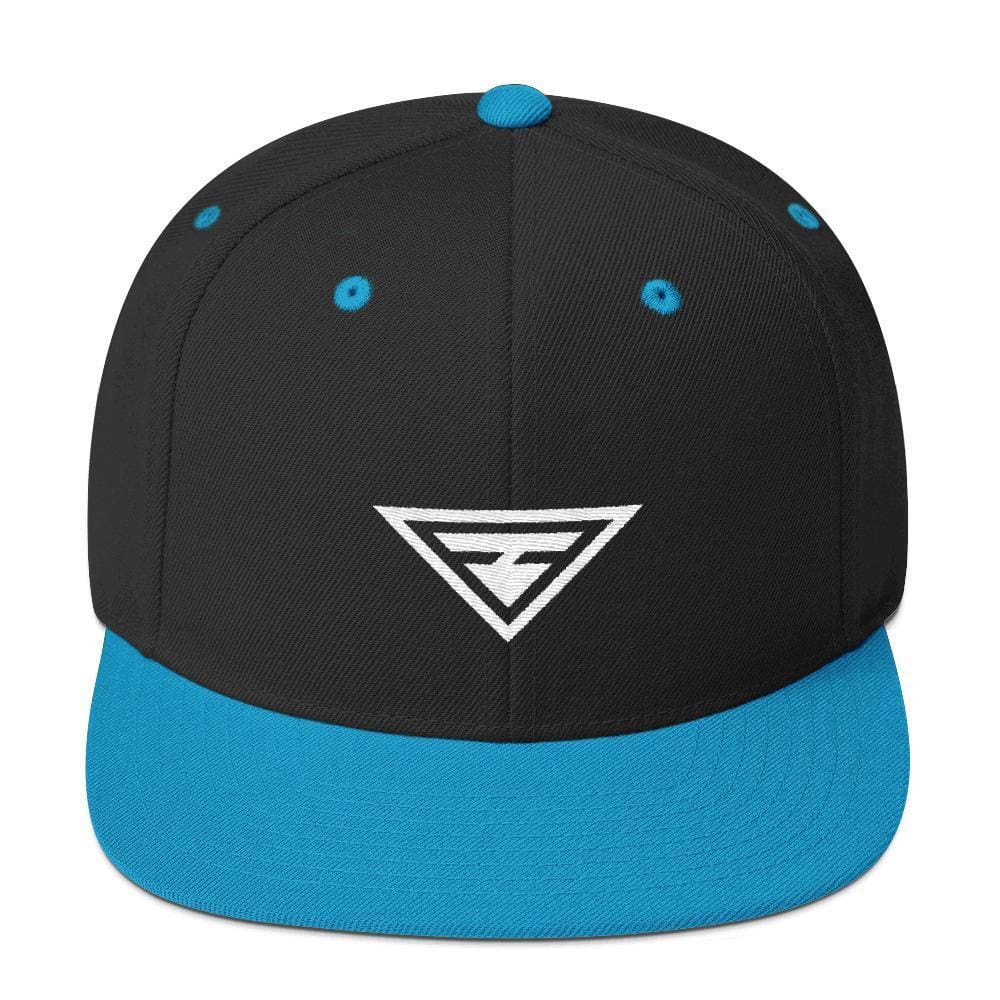 Hero Snapback Hat with Flat Brim - One-size / Teal - Hats