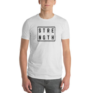 Mens Strength Square T-Shirt - 2XL / White - T-Shirts