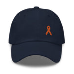 MS Awareness Dad Hat with Orange Ribbon