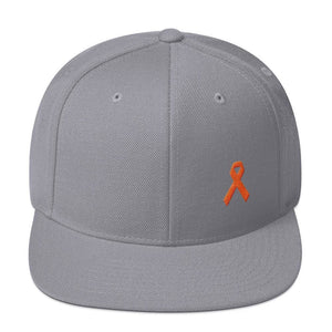 MS Awareness Flat Brim Snapback Hat - One-size / Silver - Hats