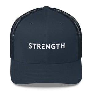 Strength Snapback Trucker Hat - One-size / Navy - Hats