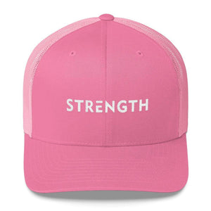 Strength Snapback Trucker Hat - One-size / Pink - Hats