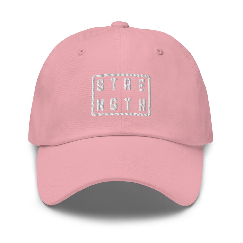 Strength Square Baseball Cap - Pink