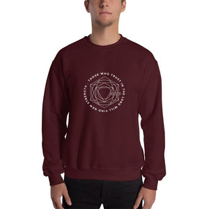 Those Who Trust in the Lord Will Find New Strength Christian Sweatshirt - S / Maroon - Sweatshirts