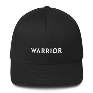 Warrior Fitted Flexfit Twill Baseball Hat - S/m / Black - Hats