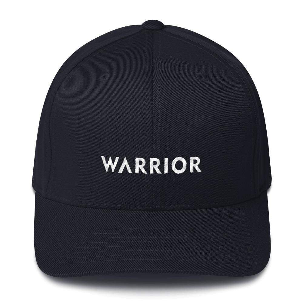 Warrior Fitted Flexfit Twill Baseball Hat - S/m / Dark Navy - Hats