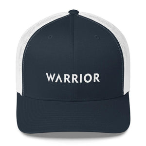 Warrior Snapback Trucker Hat - One-size / Navy/ White - Hats