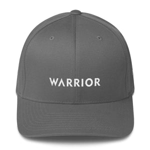 Warrior & White Ribbon Flexfit Fitted Fitted Hat - S/m / Grey - Hats