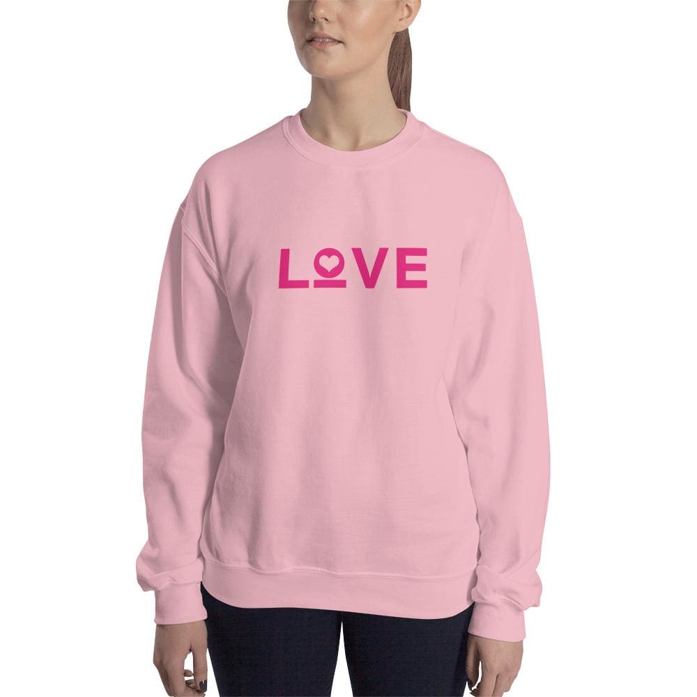 Women's Love Heart Crewneck Sweatshirt For A Cause FACT goods