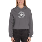 Women's Never Give Up Without a Fight Crop Hoodie