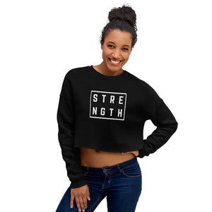 Womens Strength Crewneck Crop Sweatshirt - Sweatshirts