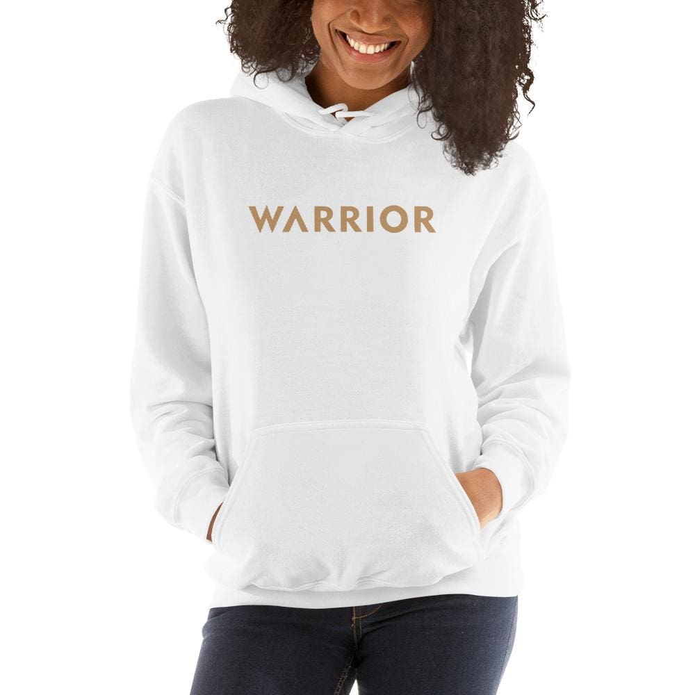 Womens Warrior Hoodie Sweatshirt - S / White - Sweatshirts