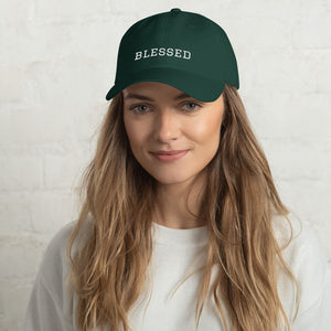 
            
                Load image into Gallery viewer, Blessed Graduate Adjustable Christian Cotton Baseball Cap - Spruce - Hats
            
        