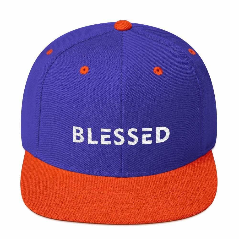 Blessed Flat Brim Snapback Hat (Multiple Colors) - Hats