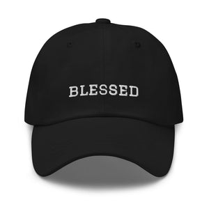 Blessed Graduate Adjustable Christian Cotton Baseball Cap - Black