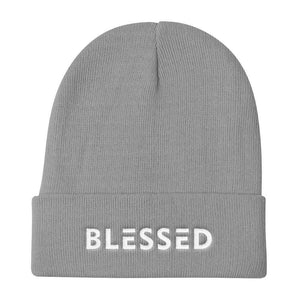 
            
                Load image into Gallery viewer, Blessed Knit Beanie - One-size / Gray - Hats
            
        