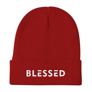 Blessed Knit Beanie - One-size / Red - Hats