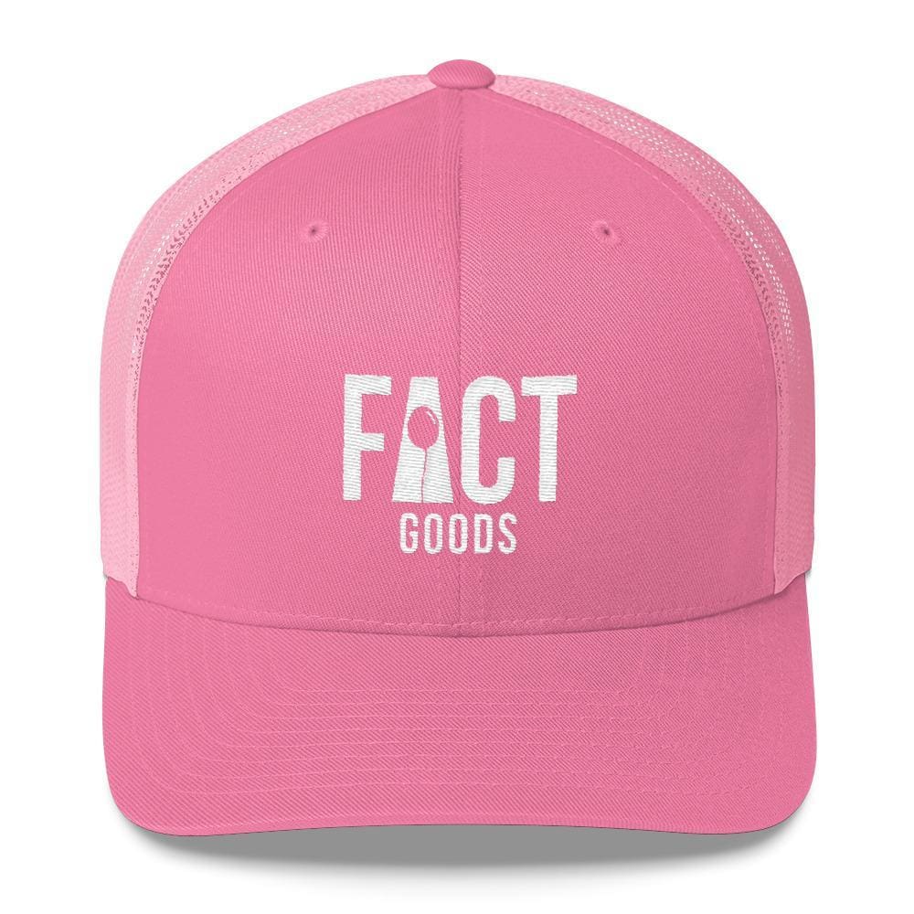 
            
                Load image into Gallery viewer, FACT goods Logo Snapback Trucker Hat - One-size / Pink - Hats
            
        