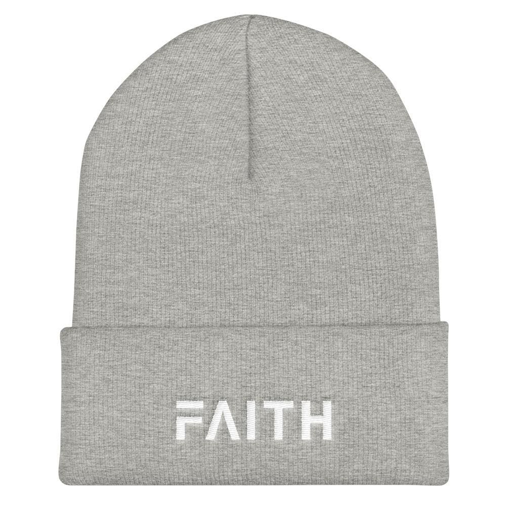 FAITH Christian Beanie - One-size / Heather Grey - Hats