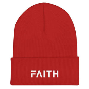 FAITH Christian Beanie - One-size / Red - Hats