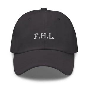 Faith Hope Love Adjustable Christian Baseball Cap - Dark Grey