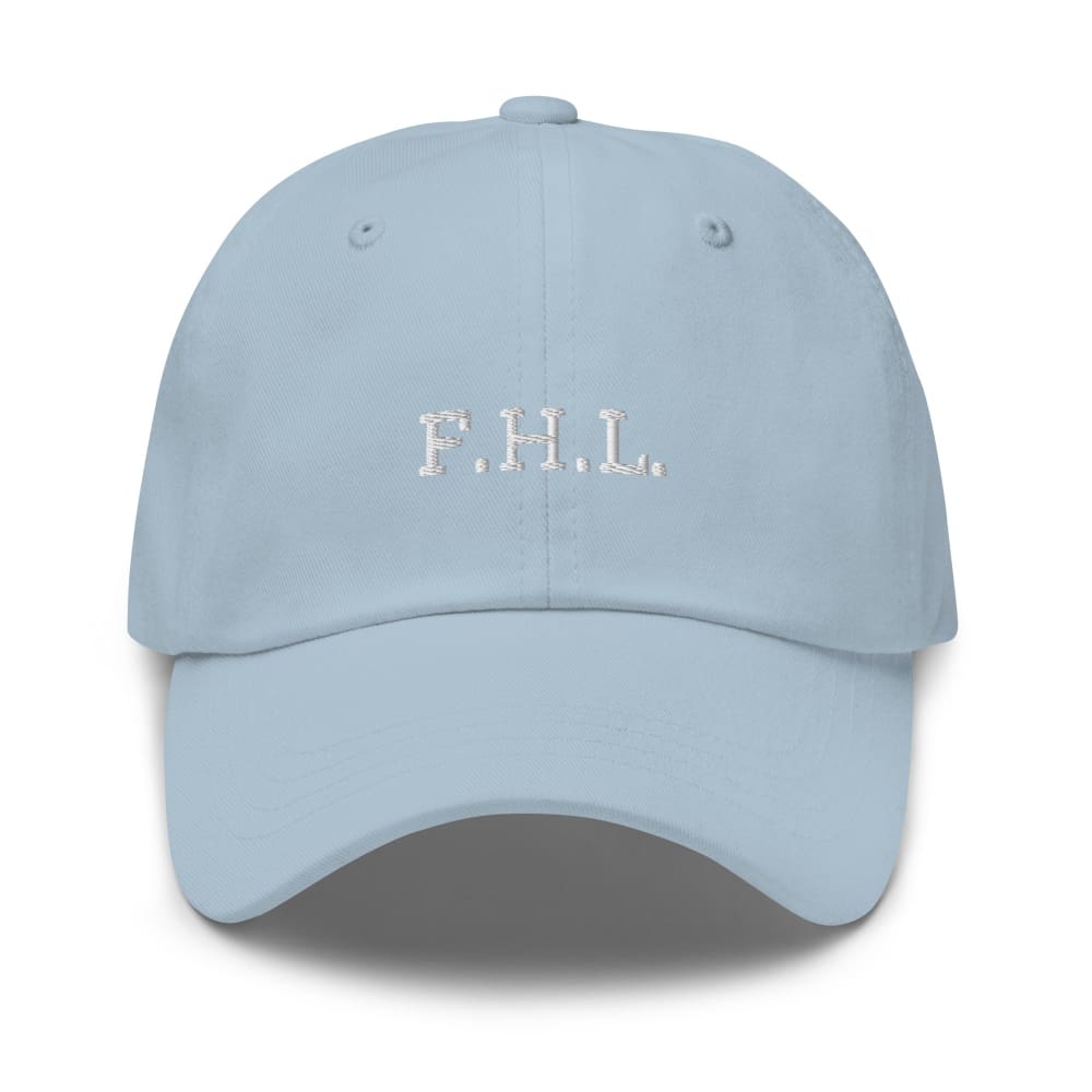 Faith Hope Love Adjustable Christian Baseball Cap - Light Blue