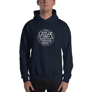 
            
                Load image into Gallery viewer, Faith Makes Things Possible Not Easy Christian Hoodie Sweatshirt - S / Navy - Sweatshirts
            
        