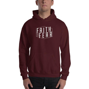 Faith over Fear Christian Hoodie Sweatshirt - S / Maroon - Sweatshirts