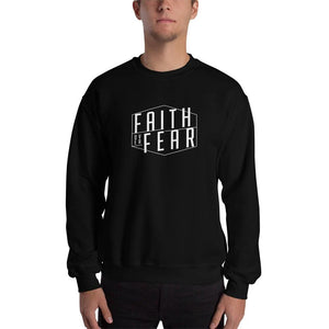 
            
                Load image into Gallery viewer, Faith over Fear Christian Sweatshirt - S / Black - Sweatshirts
            
        