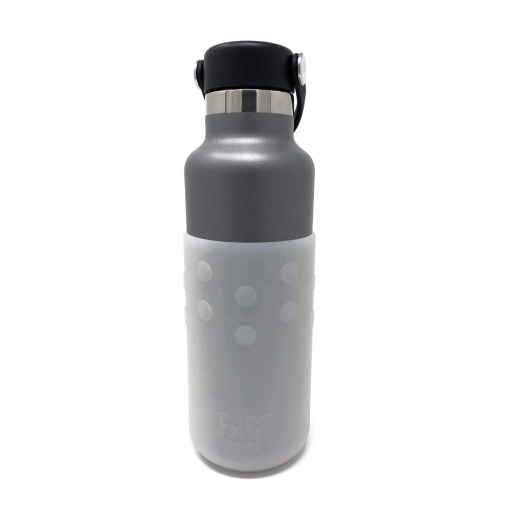 Silicone Water Bottle Sleeve | Fits Over Swell and Hydro Flask Bottles - GiveGrip One-Size / Frosted White