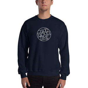 God is Good All the Time Christian Crewneck Sweatshirt - S / Navy - Sweatshirts