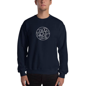 
            
                Load image into Gallery viewer, God is Good All the Time Christian Crewneck Sweatshirt - S / Navy - Sweatshirts
            
        
