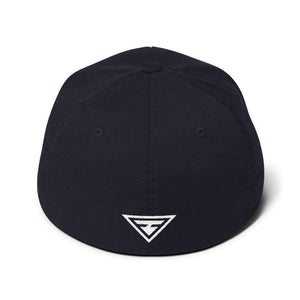 
            
                Load image into Gallery viewer, Hero Flexfit Fitted Twill Baseball Hat With Logo On The Back - S/m / Dark Navy - Hats
            
        