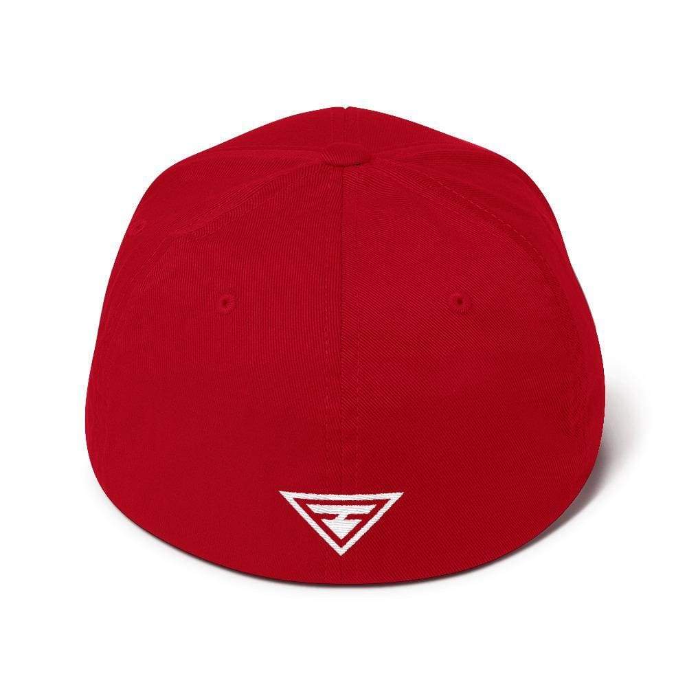 
            
                Load image into Gallery viewer, Hero Flexfit Fitted Twill Baseball Hat With Logo On The Back - S/m / Red - Hats
            
        