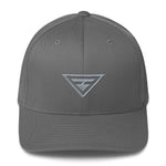 Hero Grey on Grey Fitted Flexfit Twill Baseball Hat