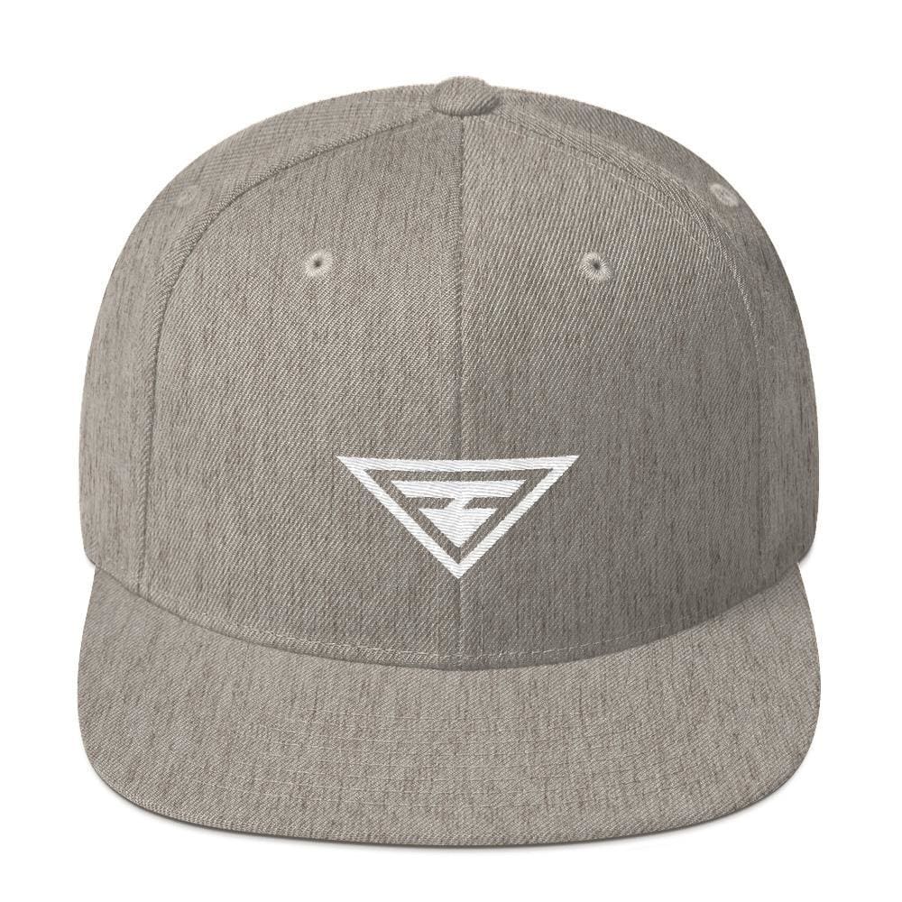 Hero Snapback Hat with Flat Brim - One-size / Heather Grey - Hats