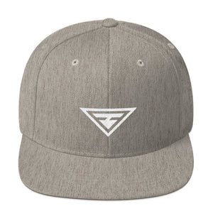 Hero Snapback Hat with Flat Brim - One-size / Heather Grey - Hats
