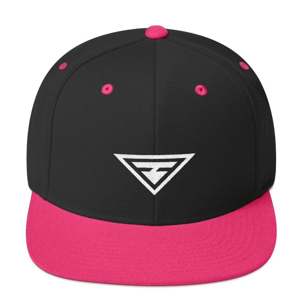 Hero Snapback Hat with Flat Brim - One-size / Neon Pink - Hats